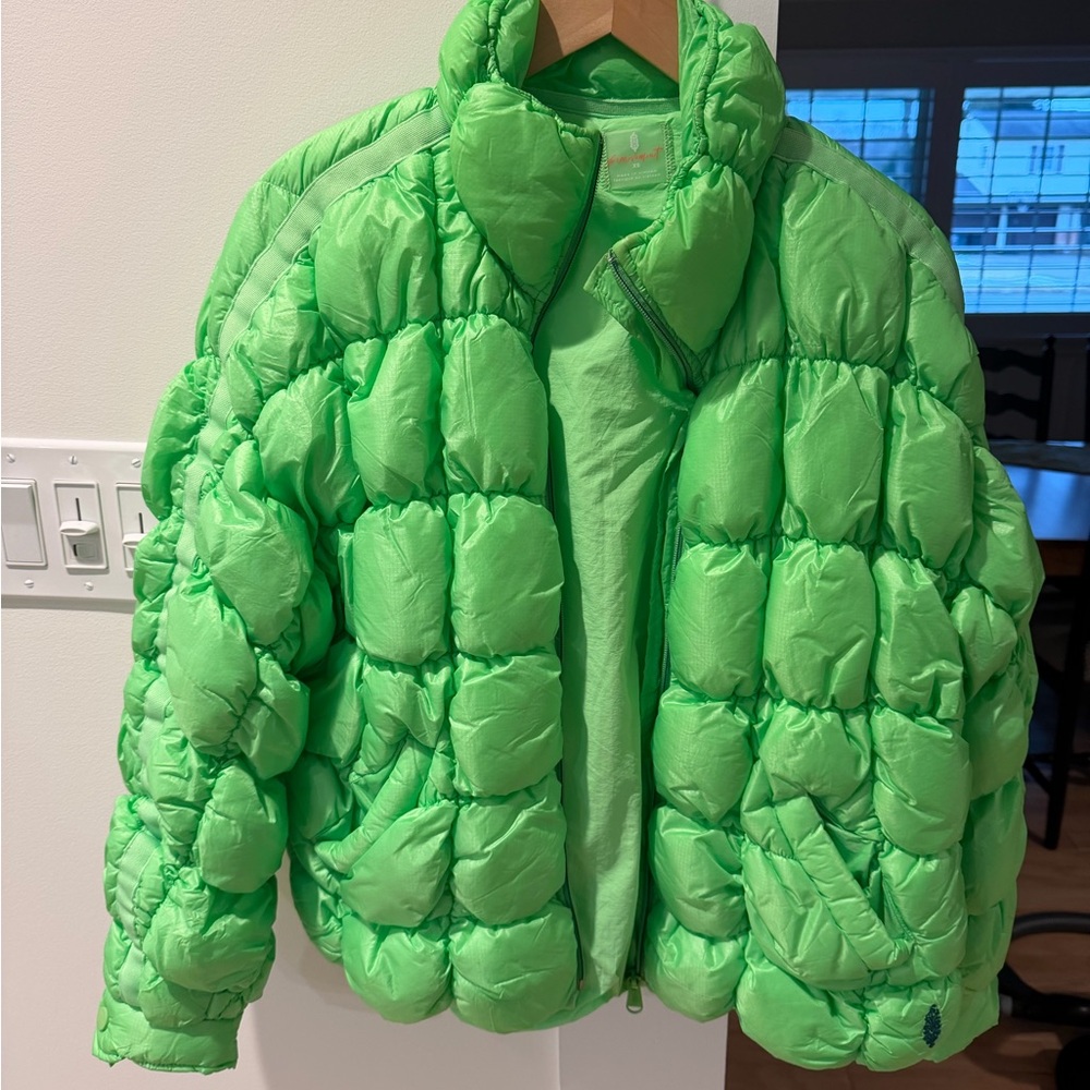 Free People Pippa Packable Scrunchy Glossy Puffer